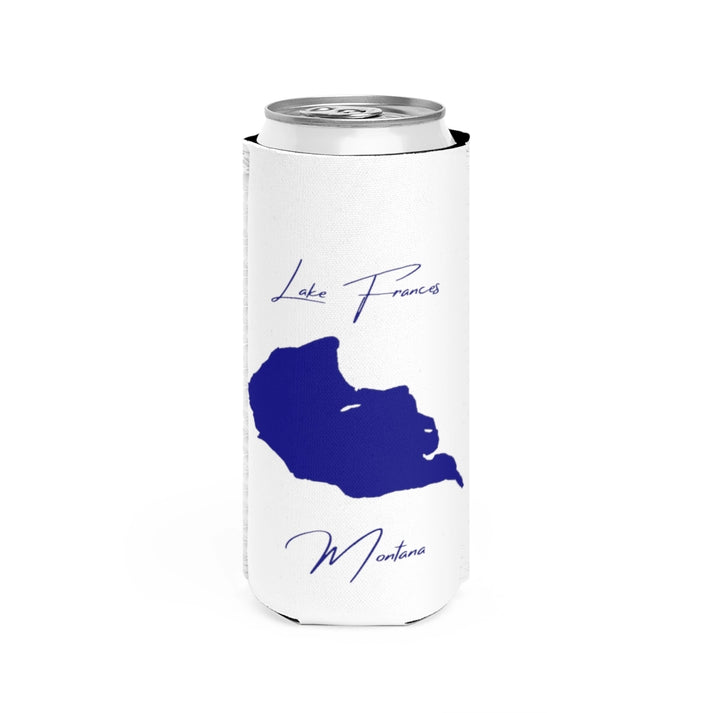 Montana  Lake  Frances  Slim  Can  Koozie  front  position  view  from  front  white.webp