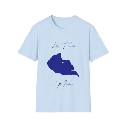 Montana  Lake  Frances  T-shirt  front  position  view  from  front  light  blue.webp
