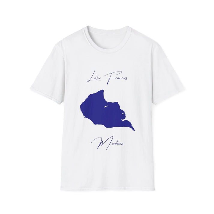 Montana  Lake  Frances  T-shirt  front  position  view  from  front  white.webp