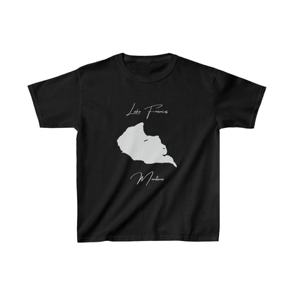 Montana  Lake  Frances  Youth  T-shirt  front  position  view  from  front  black.webp