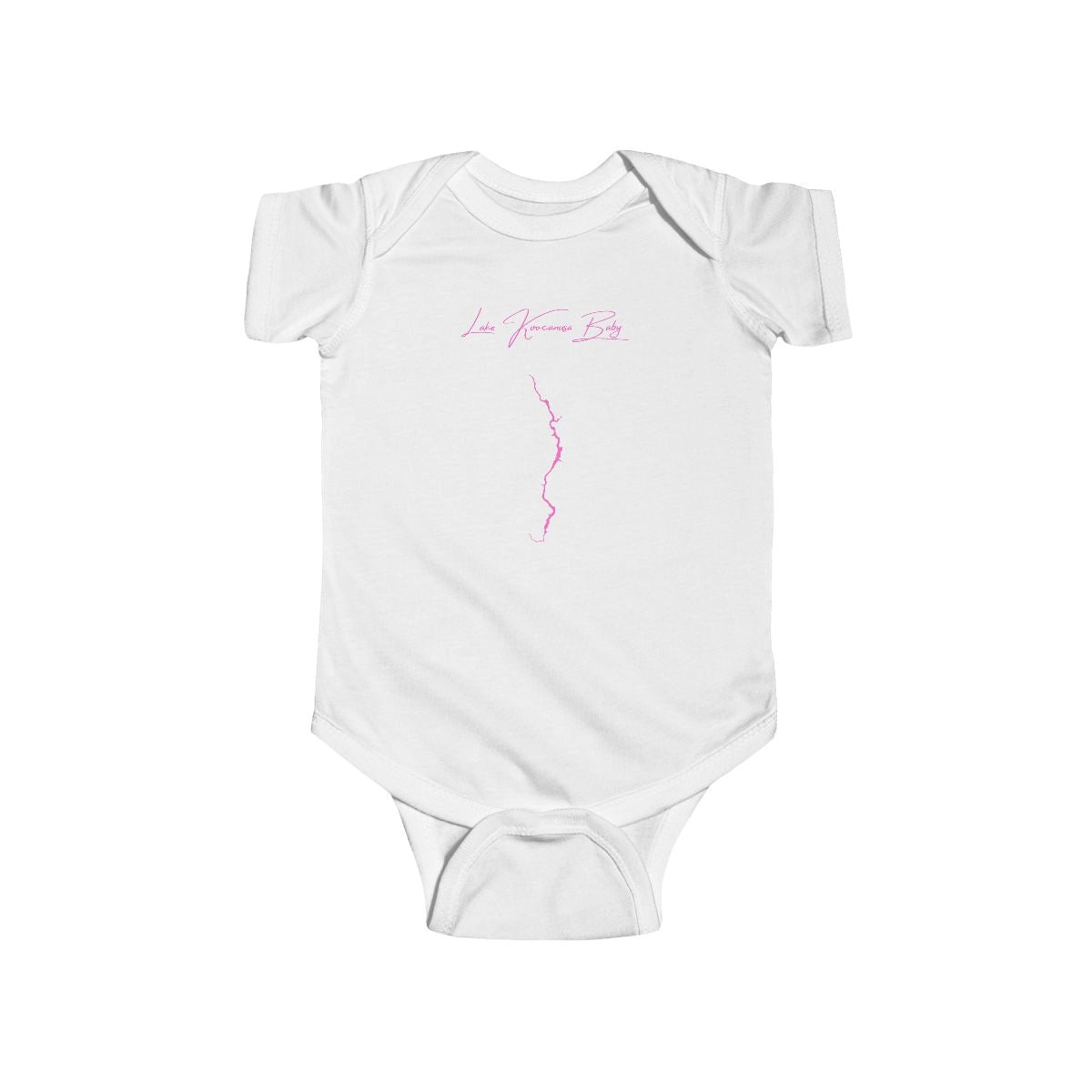Montana  Lake  Koocanusa  Onesie  front  position  view  from  front  white.webp