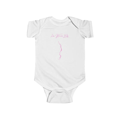 Montana  Lake  Koocanusa  Onesie  front  position  view  from  front  white.webp