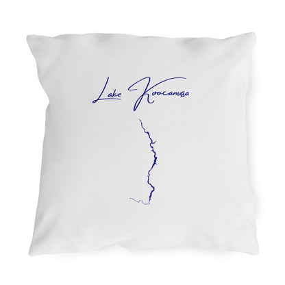 Montana  Lake  Koocanusa  Outdoor  Pillow  front  position  view  from  front  18  x  18.webp