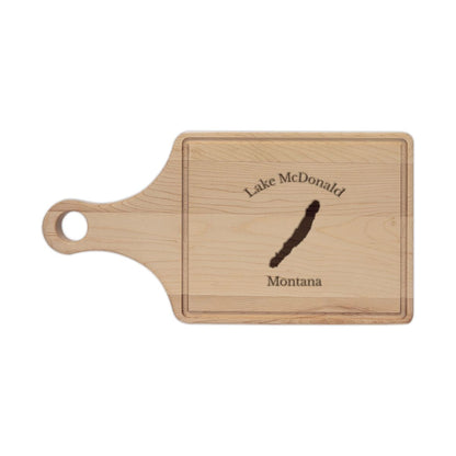 Montana  Lake  McDonald  Engraved  Cutting  Board  front  position  view  from  front  maple.webp