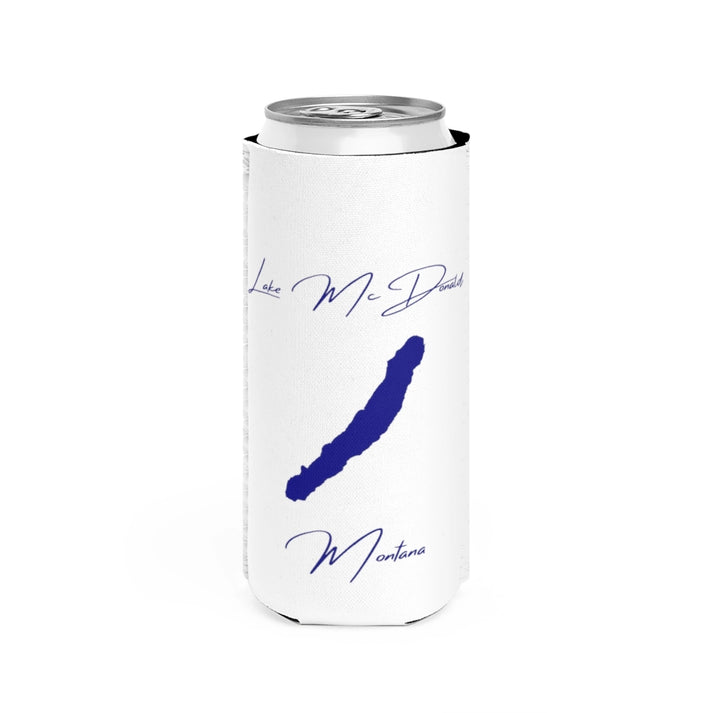 Montana  Lake  McDonald  Slim  Can  Koozie  front  position  view  from  front  white.webp