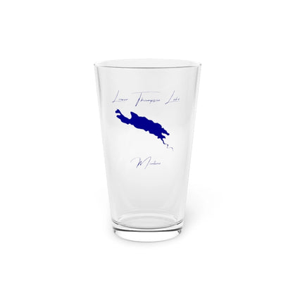 Montana  Lower  Thompson  Lake  16oz  Pint  Glass  front  position  view  from  front  16oz.webp
