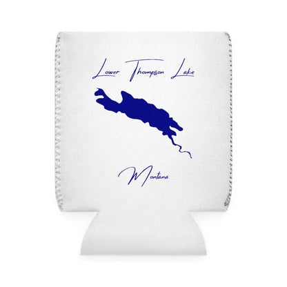 Montana  Lower  Thompson  Lake  Can  Koozie  front  position  view  from  front-1  white.webp