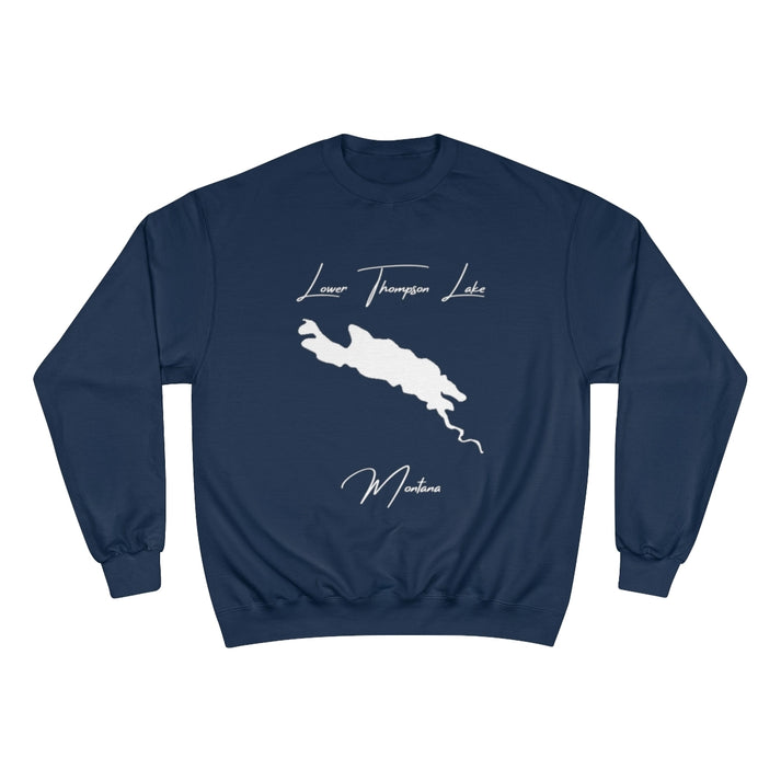 Montana  Lower  Thompson  Lake  Sweatshirt  front  position  view  from  front  navy.webp