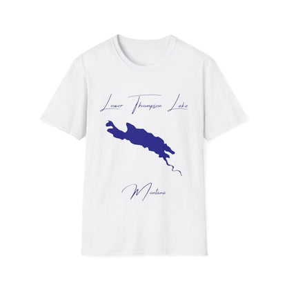 Montana  Lower  Thompson  Lake  T-shirt  front  position  view  from  front  white.webp