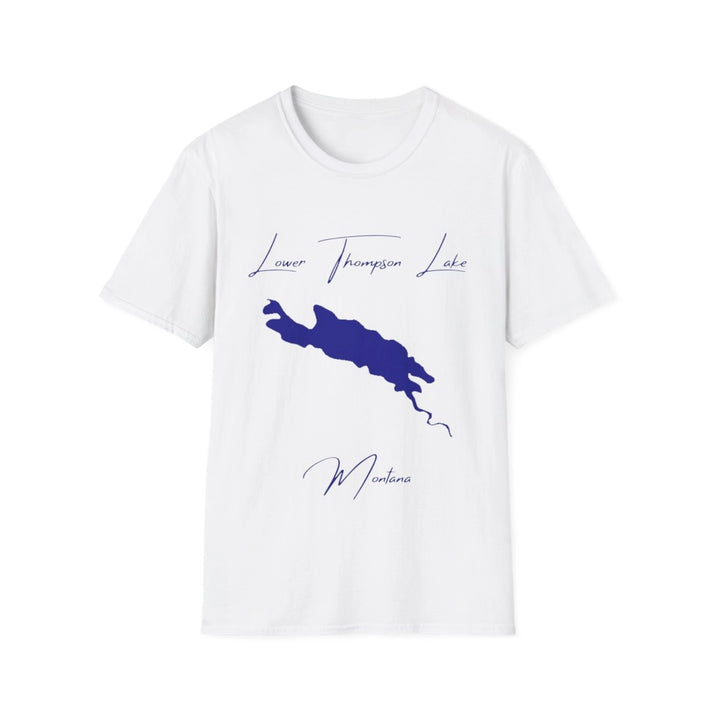 Montana  Lower  Thompson  Lake  T-shirt  front  position  view  from  front  white.webp
