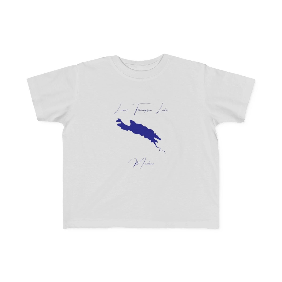 Montana  Lower  Thompson  Lake  Toddler  T-shirt  front  position  view  from  front  silver.webp