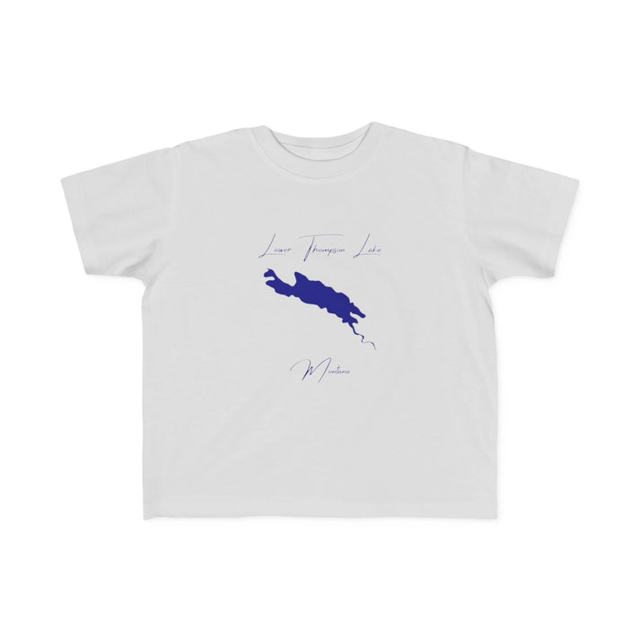Montana  Lower  Thompson  Lake  Toddler  T-shirt  front  position  view  from  front  silver.webp