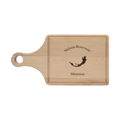 Montana  Nelson  Reservoir  Engraved  Cutting  Board  front  position  view  from  front  maple.webp