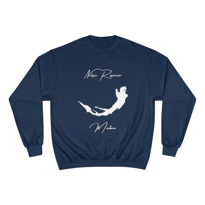 Montana  Nelson  Reservoir  Sweatshirt  front  position  view  from  front  navy.webp