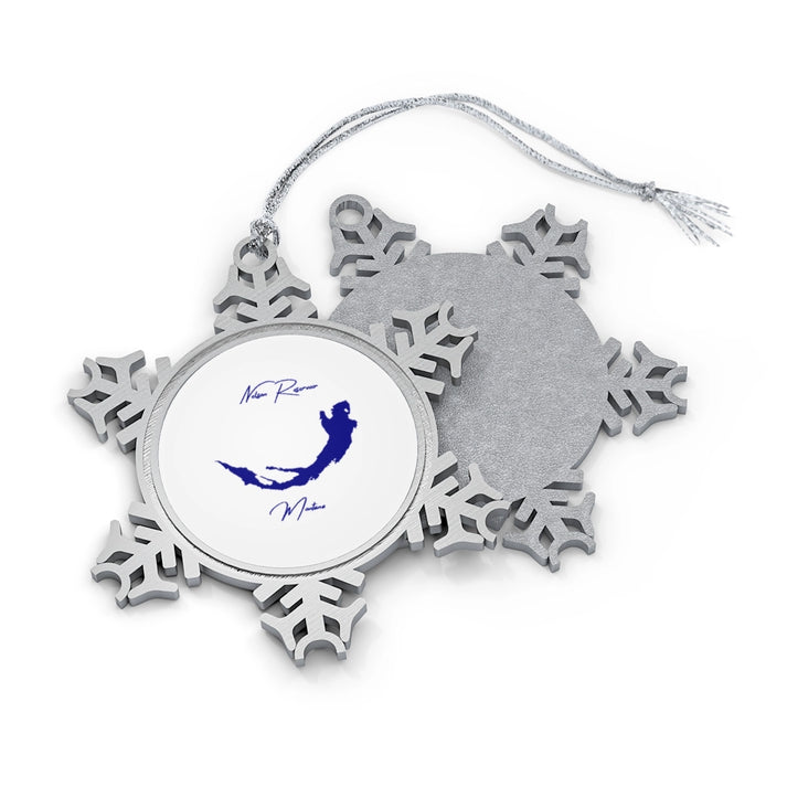 Montana  Nelson  Reservoir  XMAS  Ornament  front  position  view  from  front-and-back  one  size.webp