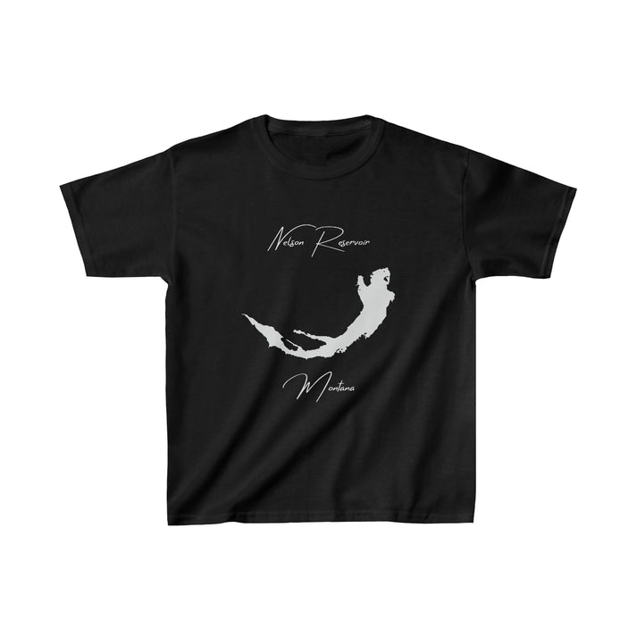 Montana  Nelson  Reservoir  Youth  T-shirt  front  position  view  from  front  black.webp