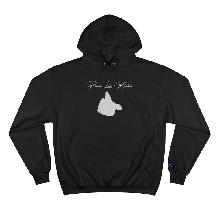 Montana  Placid  Lake  Hoodie  front  position  view  from  front  black.webp