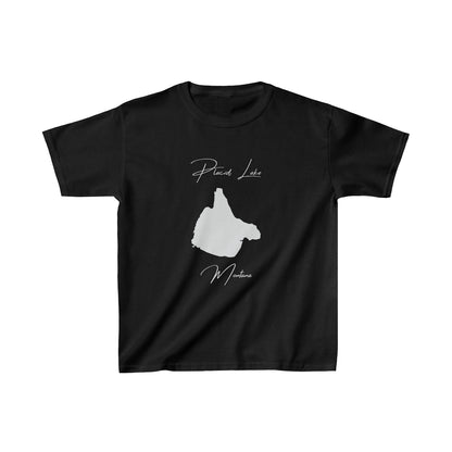 Montana  Placid  Lake  Youth  T-shirt  front  position  view  from  front  black.webp