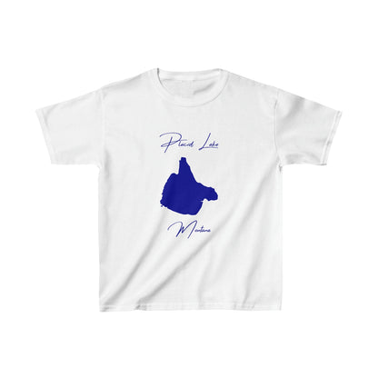 Montana  Placid  Lake  Youth  T-shirt  front  position  view  from  front  white.webp