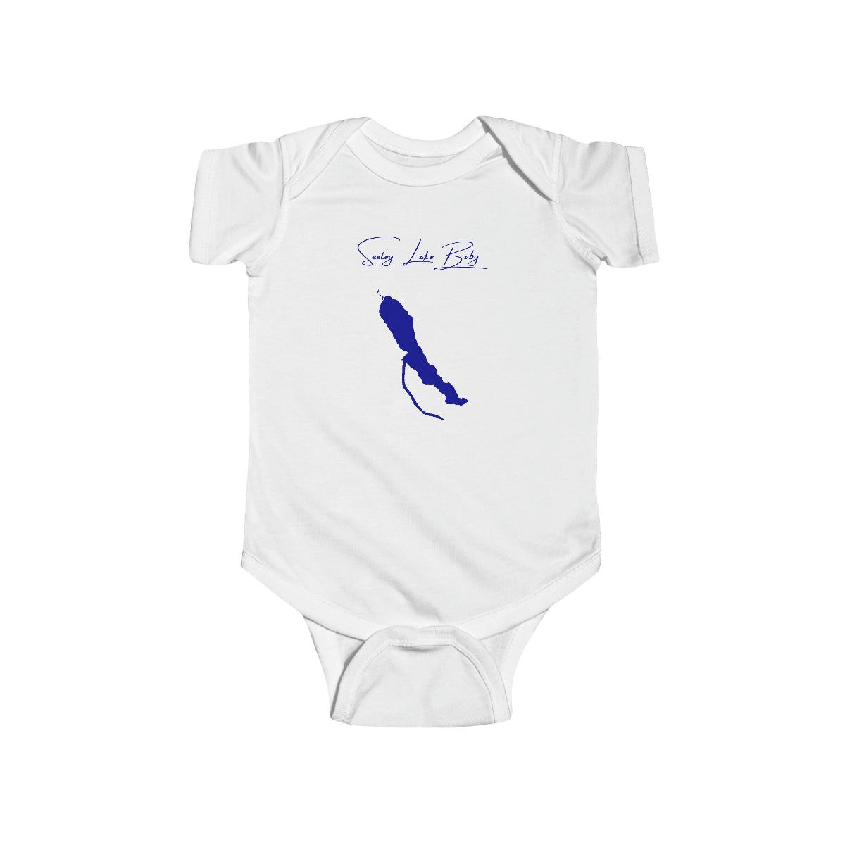 Montana  Seeley  Lake  Onesie  front  position  view  from  front  white.webp