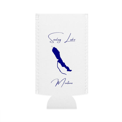 Montana  Seeley  Lake  Slim  Can  Koozie  front  position  view  from  flat-front  white.webp