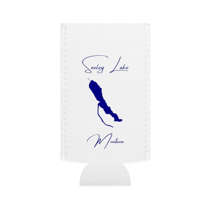 Montana  Seeley  Lake  Slim  Can  Koozie  front  position  view  from  flat-front  white.webp