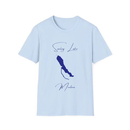 Montana  Seeley  Lake  T-shirt  front  position  view  from  front  light  blue.webp