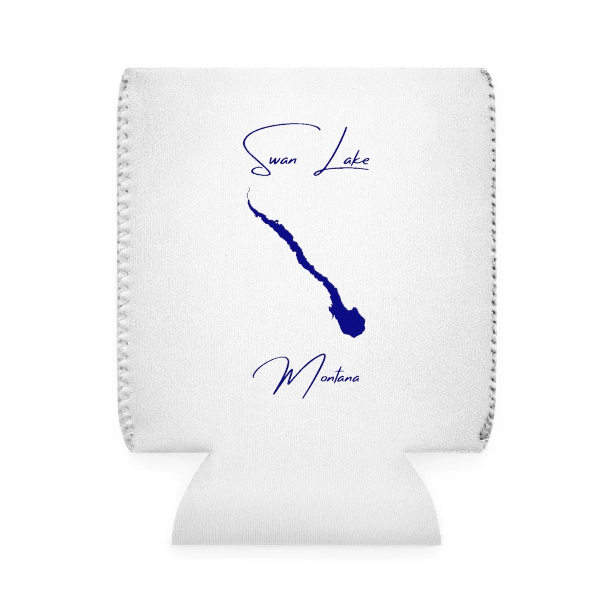 Montana  Swan  Lake  Can  Koozie  front  position  view  from  front-1  white.webp