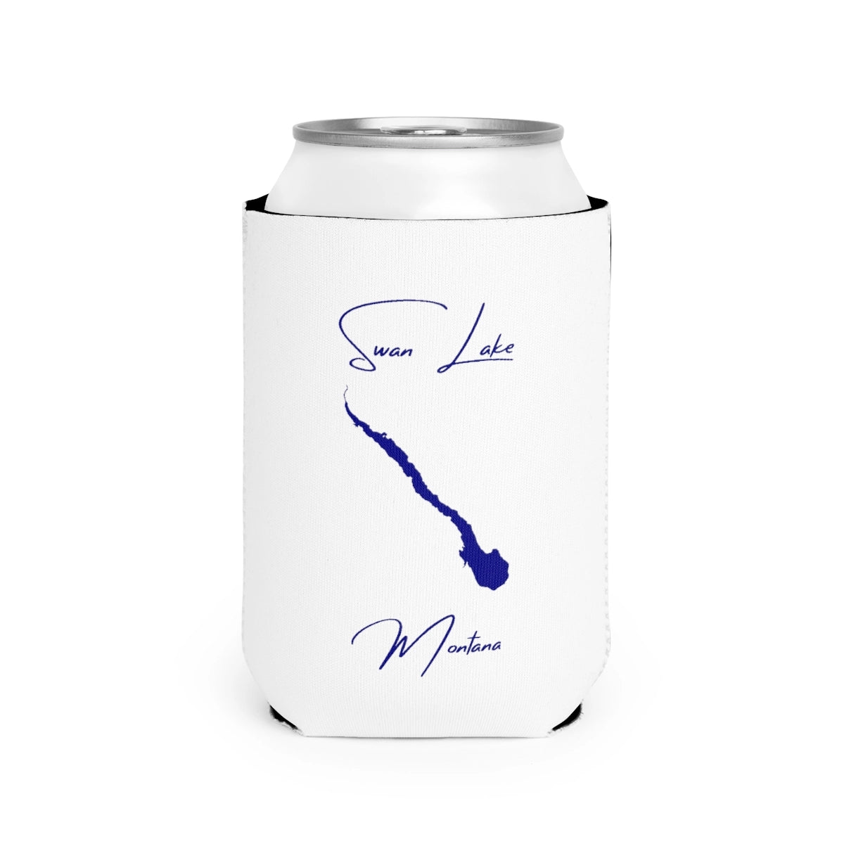 Montana  Swan  Lake  Can  Koozie  front  position  view  from  front-2  white.webp