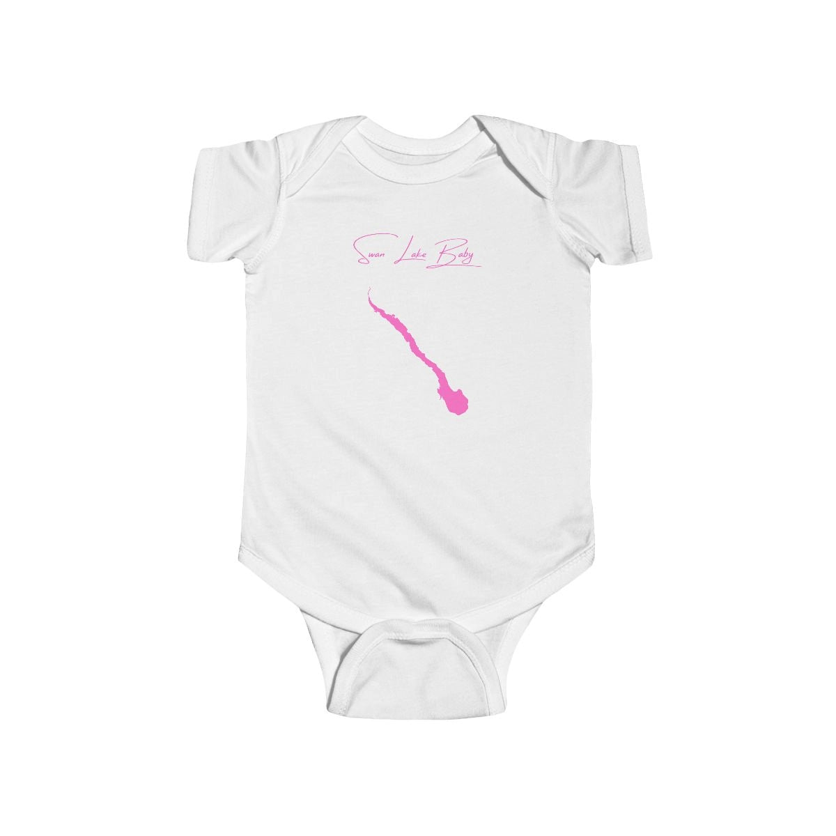 Montana  Swan  Lake  Onesie  front  position  view  from  front  white.webp