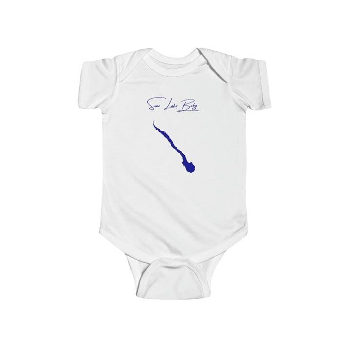 Montana  Swan  Lake  Onesie  front  position  view  from  front  white.webp