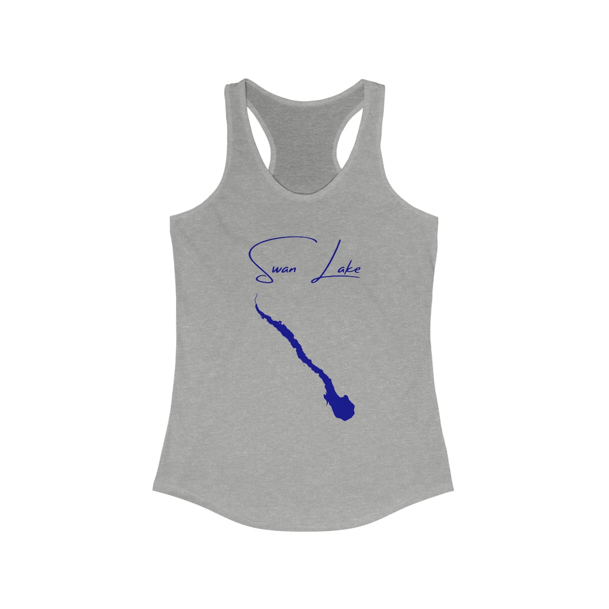 Montana  Swan  Lake  Racerback-Tank  front  position  view  from  front  heather  grey.webp