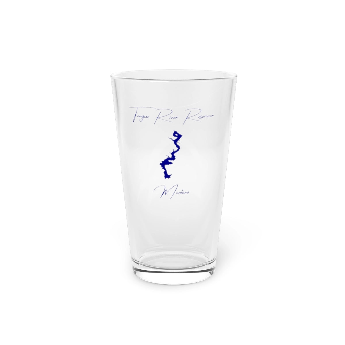 Montana  Tongue  River  Reservoir  16oz  Pint  Glass  front  position  view  from  front  16oz.webp