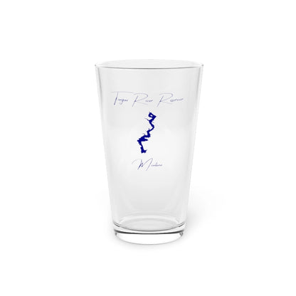 Montana  Tongue  River  Reservoir  16oz  Pint  Glass  front  position  view  from  front  16oz.webp
