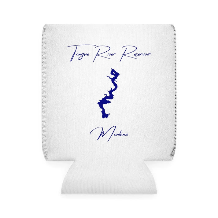 Montana  Tongue  River  Reservoir  Can  Koozie  front  position  view  from  front-1  white.webp