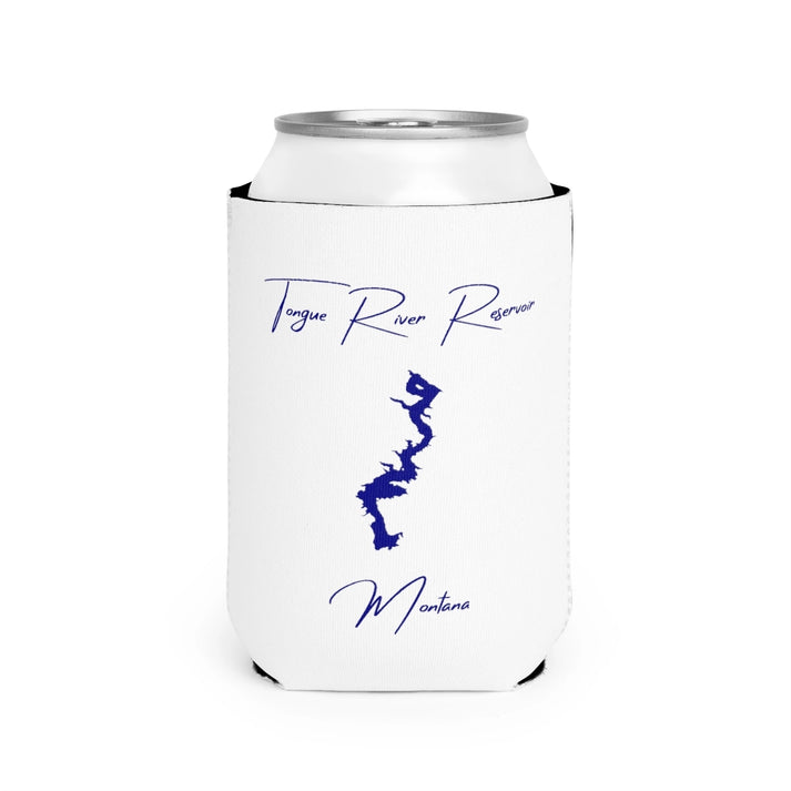 Montana  Tongue  River  Reservoir  Can  Koozie  front  position  view  from  front-2  white.webp