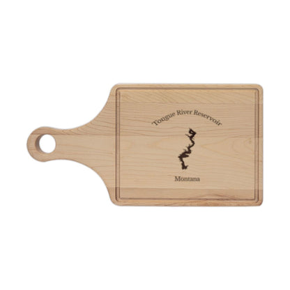 Montana  Tongue  River  Reservoir  Engraved  Cutting  Board  front  position  view  from  front  maple.webp
