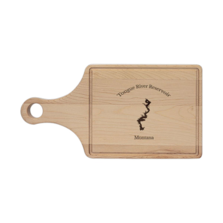 Montana  Tongue  River  Reservoir  Engraved  Cutting  Board  front  position  view  from  front  maple.webp