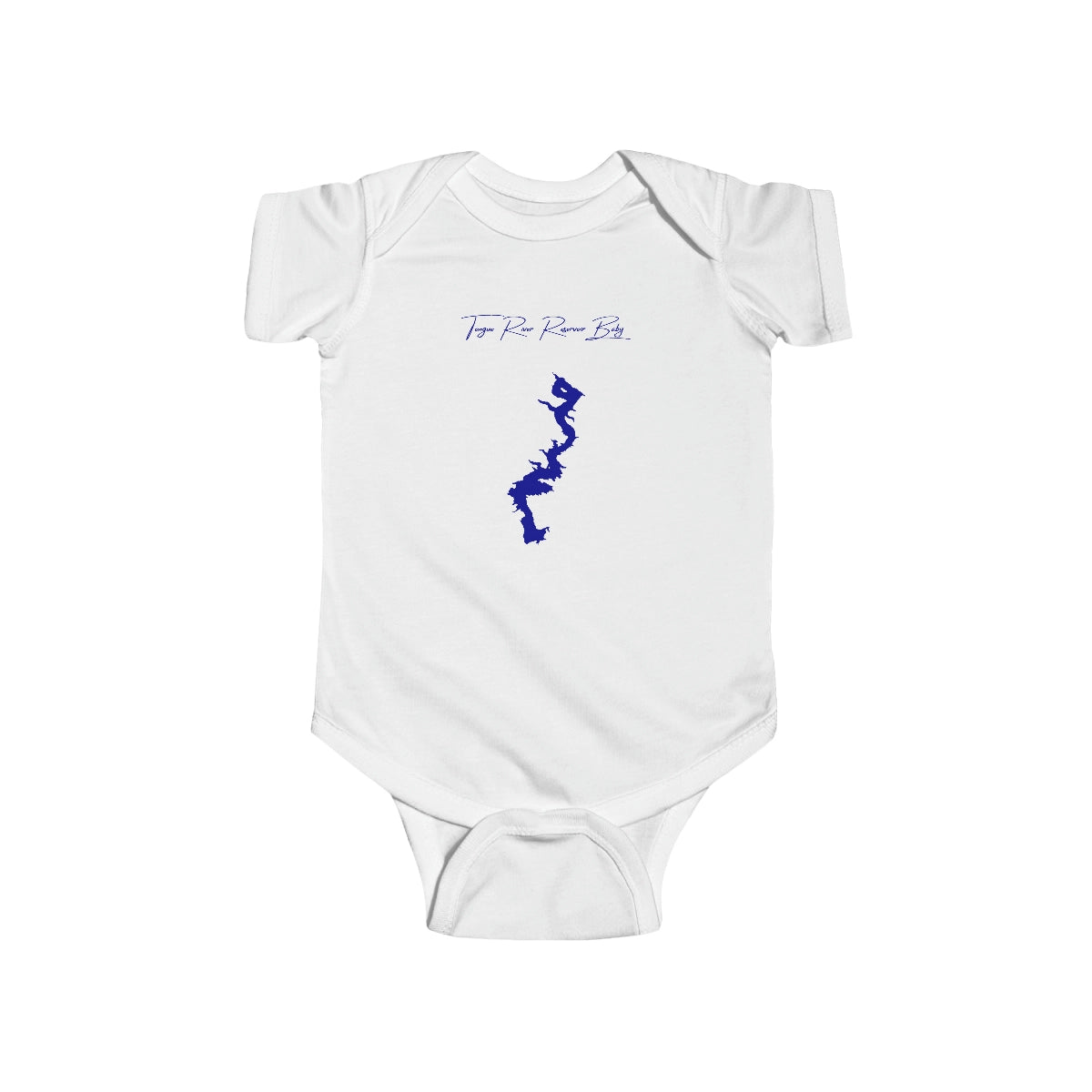 Montana  Tongue  River  Reservoir  Onesie  front  position  view  from  front  white.webp