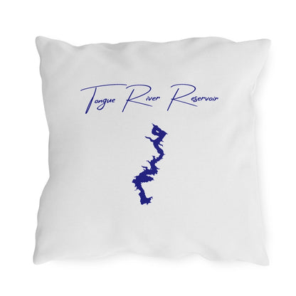 Montana  Tongue  River  Reservoir  Outdoor  Pillow  back  position  view  from  back  18  x  18.webp