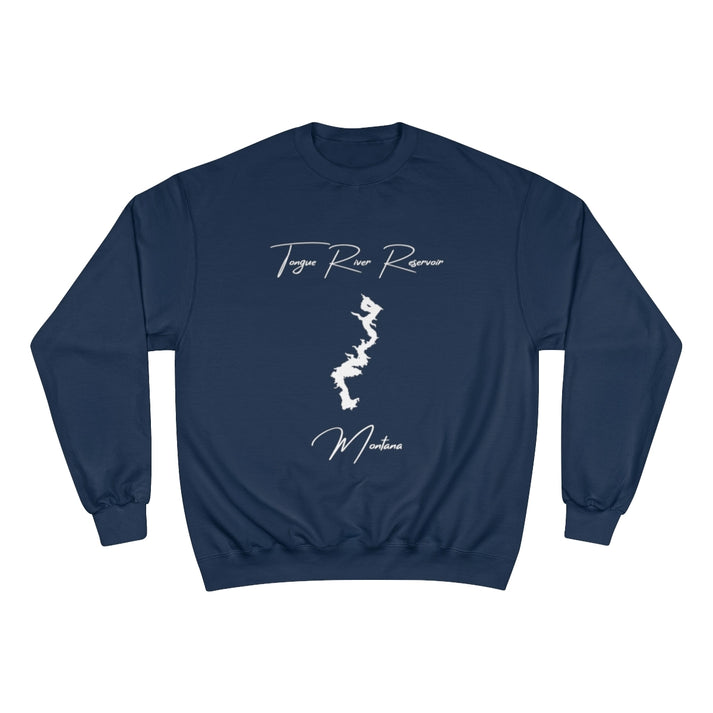 Montana  Tongue  River  Reservoir  Sweatshirt  front  position  view  from  front  navy.webp