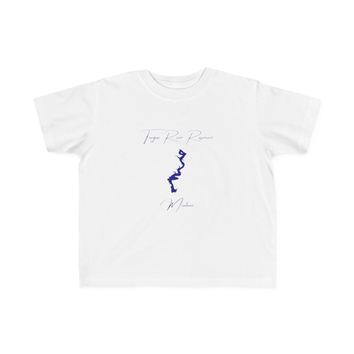 Montana  Tongue  River  Reservoir  Toddler  T-shirt  front  position  view  from  front  white.webp