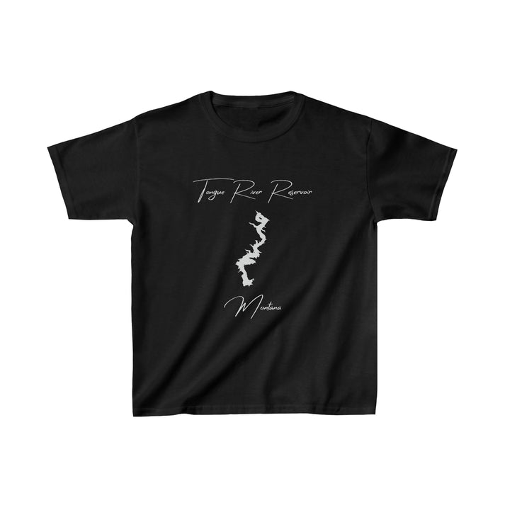Montana  Tongue  River  Reservoir  Youth  T-shirt  front  position  view  from  front  black.webp