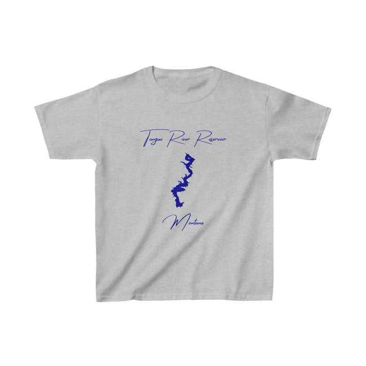 Montana  Tongue  River  Reservoir  Youth  T-shirt  front  position  view  from  front  sport  grey.webp