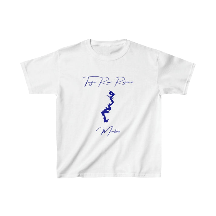 Montana  Tongue  River  Reservoir  Youth  T-shirt  front  position  view  from  front  white.webp