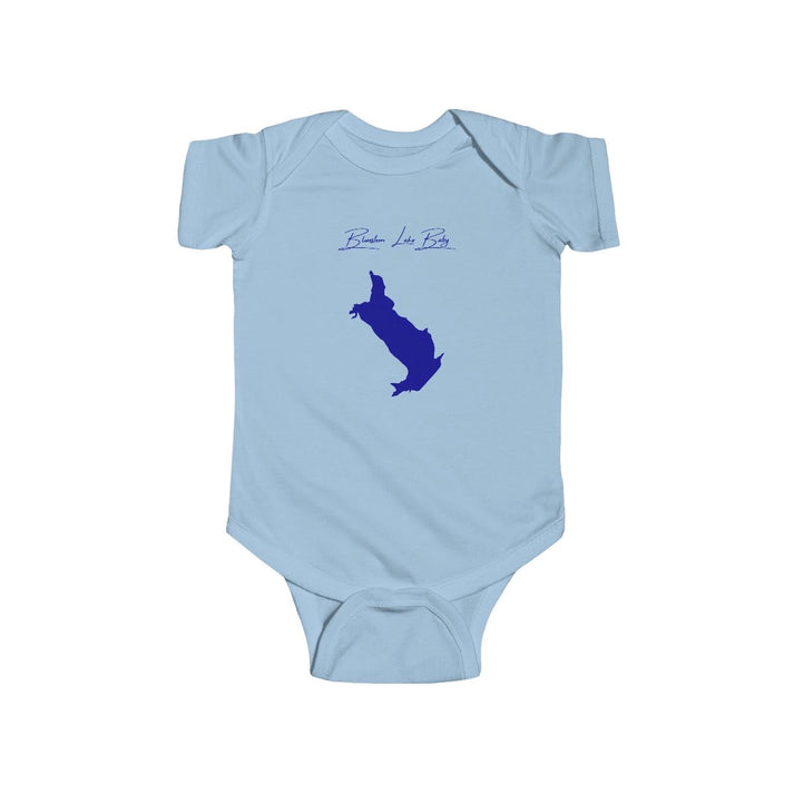 Nebraska  Bluestem  Lake  Onesie  front  position  view  from  front  light  blue.webp