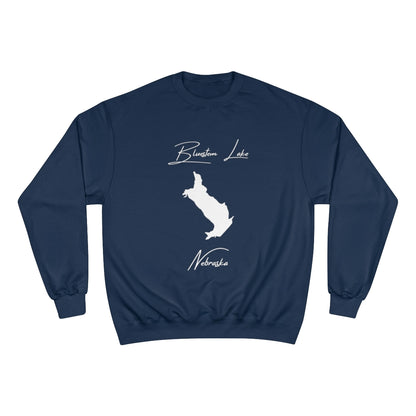 Nebraska  Bluestem  Lake  Sweatshirt  front  position  view  from  front  navy.webp