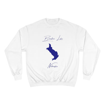 Nebraska  Bluestem  Lake  Sweatshirt  front  position  view  from  front  white.webp