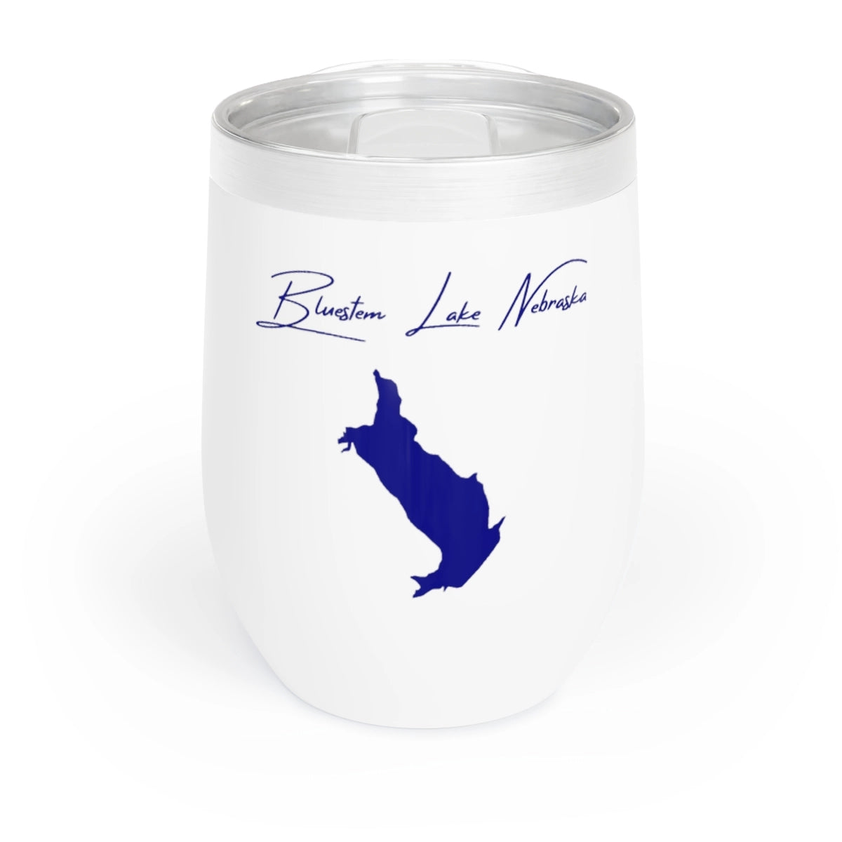 Nebraska  Bluestem  Lake  Wine  Tumbler  front  position  view  from  front  white.webp