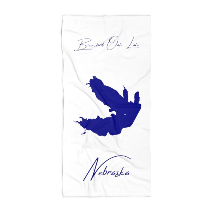 Nebraska  Branched  Oak  Lake  Beach  Towel  front  position  view  from  front  36  x  72.webp